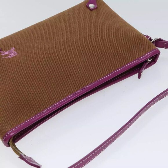 BURBERRY Blue Label Shoulder Bag Canvas 2way Brown Auth - Picture 8 of 16